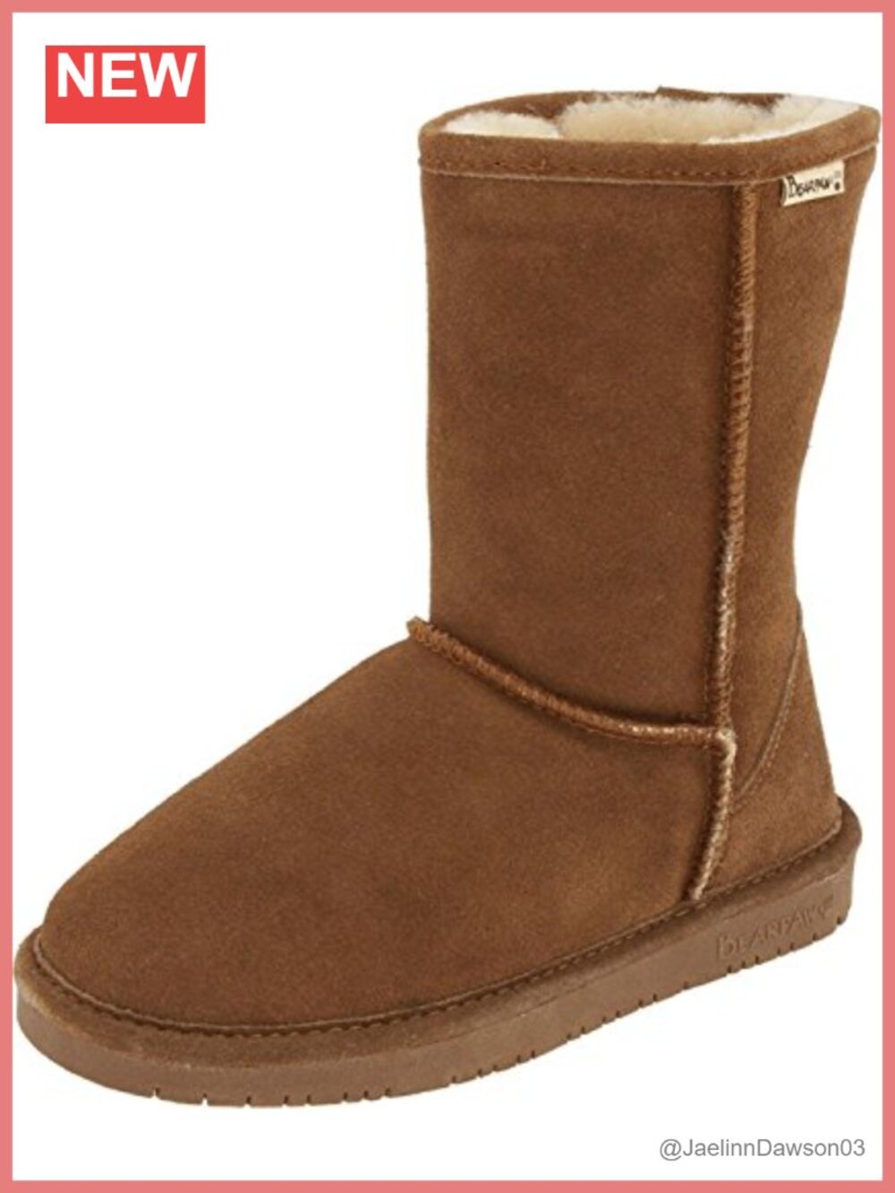 Women's Mid-Calf Suede Winter Boots Sheepskin Lining